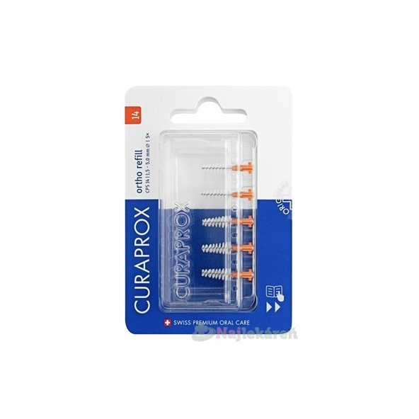CURAPROX CPS 14 ortho refill oranžová