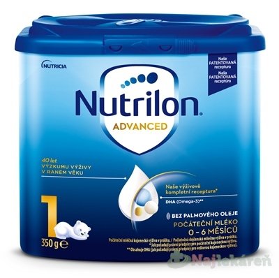 E-shop Nutrilon Advanced 1, počiatočná dojčenecká mliečna výživa (0-6 m), 350g