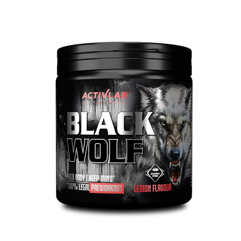 E-shop Predtréningový stimulant Black Wolf - ActivLab, príchuť citrón, 300g