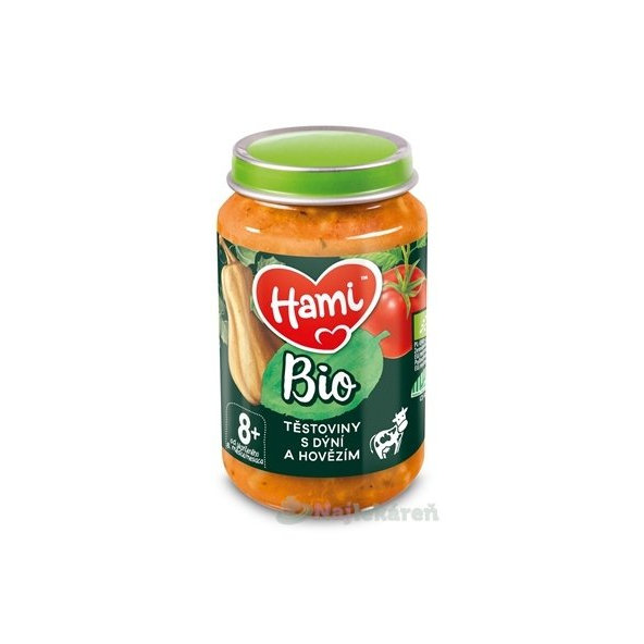 Hami príkrm BIO Cestoviny s tekvicou a hovädzím