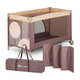 PETITE&MARS Postieľka cestovná Nyja Elegant Dreamlines Mocha