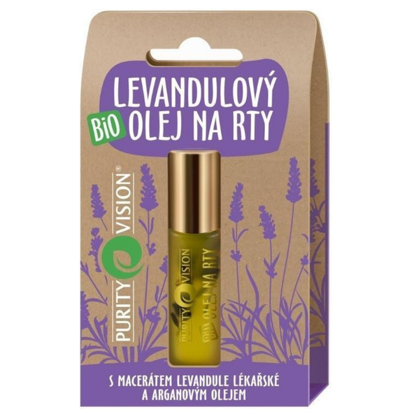 Bio levanduľový olej na pery Purity Vision 10 ml