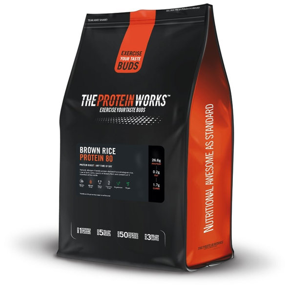 Brown Rice Protein 80 - The Protein Works, 1000g