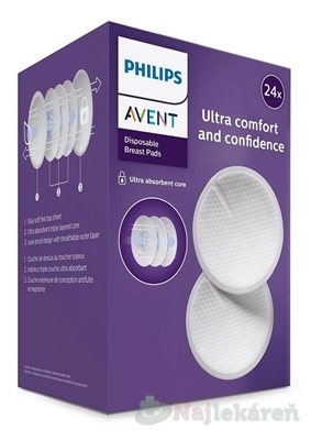 AVENT Ultra comfort prsné vložky 24ks