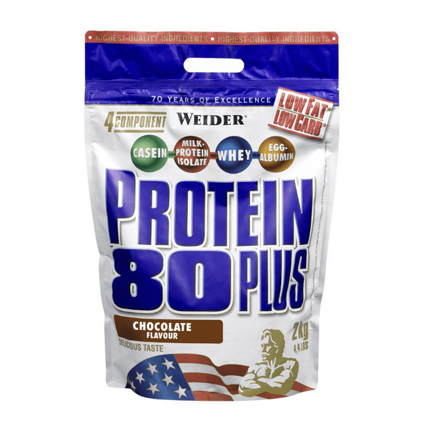 Proteín 80 Plus - Weider, príchuť vanilka, 500g