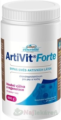 E-shop VITAR Veterinae Artivit Forte kĺbová výživa pre psy a mačky 600g