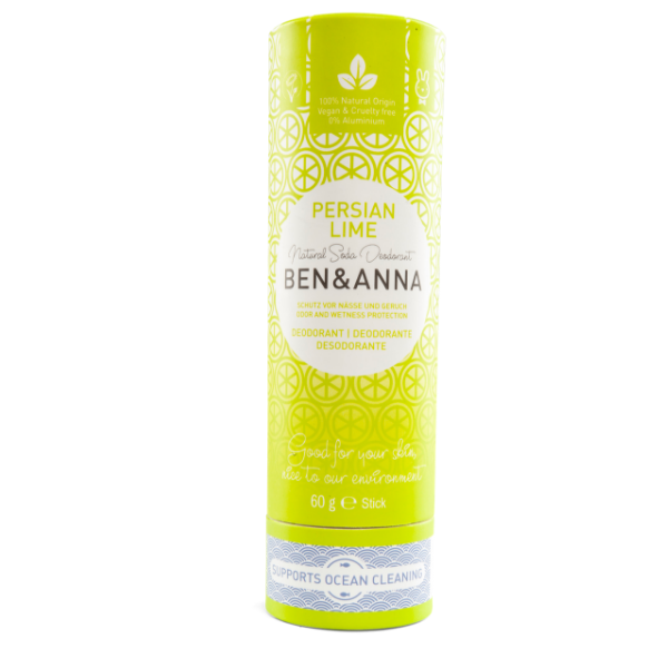Prírodný tuhý deodorant v papierovej tube Persian Lime Ben&Anna 60 g