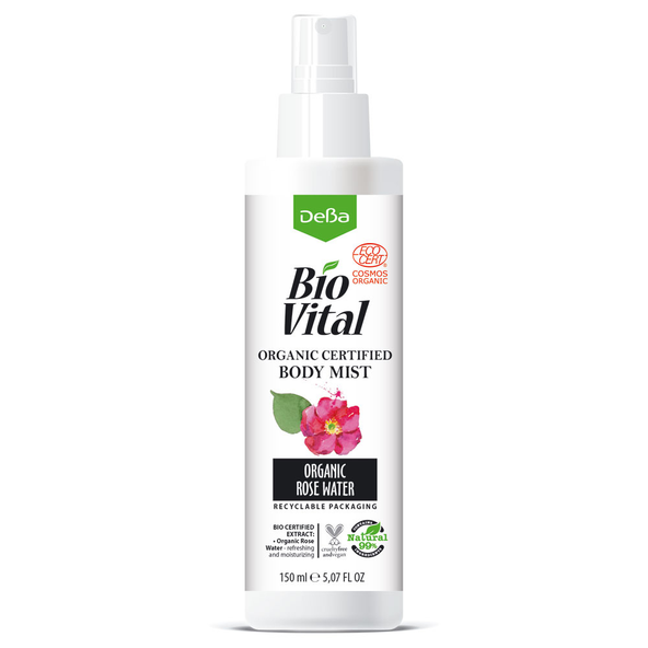 Telová hmla s BIO ružovou vodou BioVital DeBa 150 ml