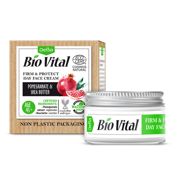 Spevňujúci a ochranný krém na tvár 45+ BioVital DeBa 50 ml