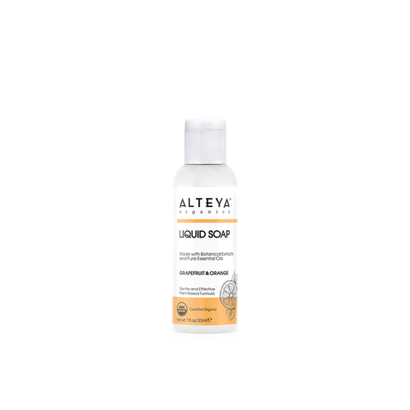 Organické tekuté mydlo Grapefruit & pomaranč Bio Alteya Organics 30 ml