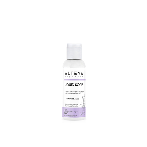 Organické tekuté mydlo Levanduľa & Aloe Bio Alteya Organics 30 ml