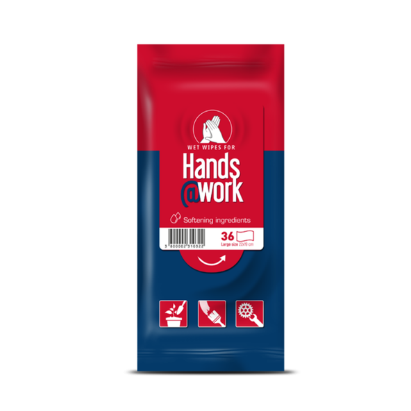 Vlhčené utierky Hands@Work 36 ks