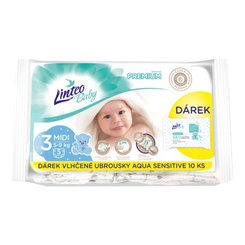Linteo Midi jednorázové plienky 5-9kg 5ks+darček