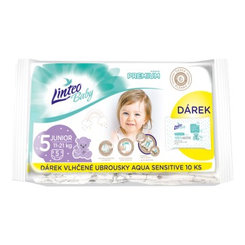 Linteo Junior jednoráz.plienky 11-21kg 5ks+darček