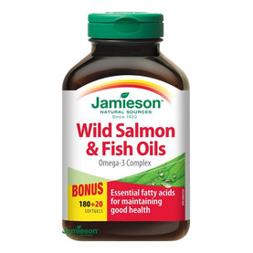 Jamieson Wild Salmon and Fish Oils Omega 3 Complex 200tbl
