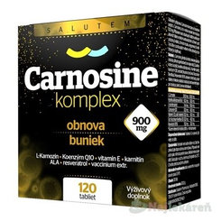SALUTEM Carnosine komplex 900 mg na obnovu buniek, 120 tbl