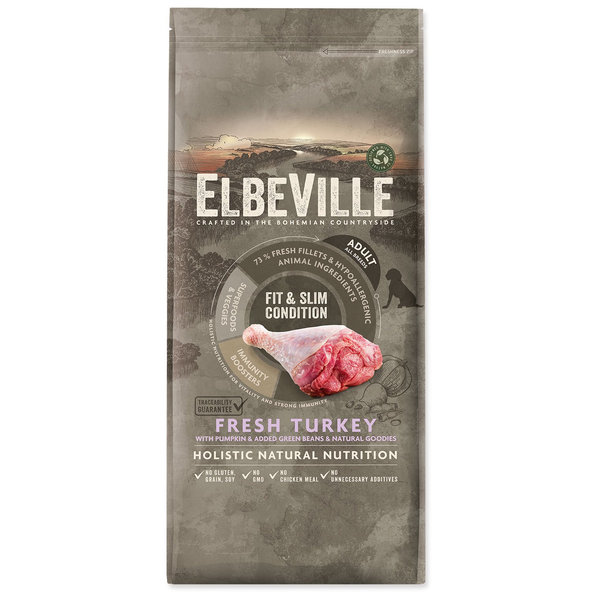 Krmivo ELBEVILLE Adult All Breeds Fit and Slim Condition Fresh Turkey 11,4kg
