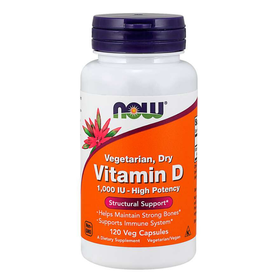 Vitamín D 1000 IU - NOW Foods, 120cps