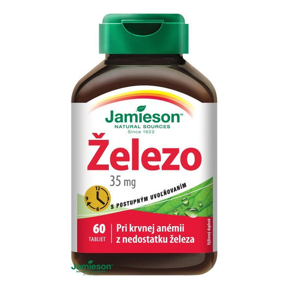 Jamieson Železo 35 mg s postupným uvoľňovaním 60 tbl