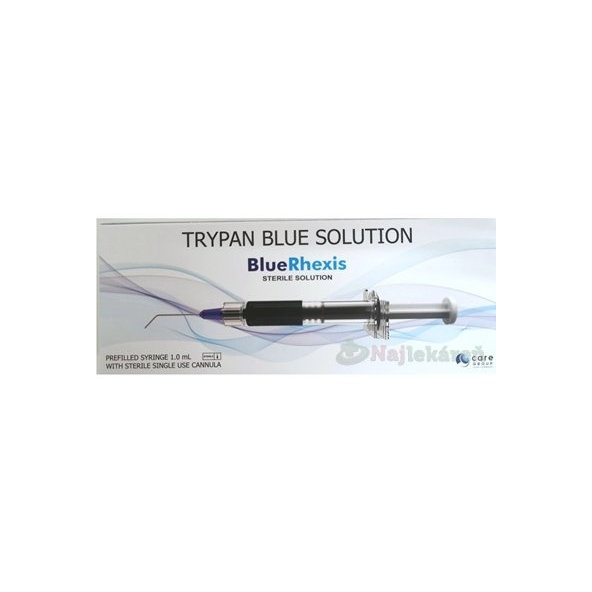 Blue Rhexis 0,06%, roztok sterilný oftalmologický, kanyla 1x1 ml