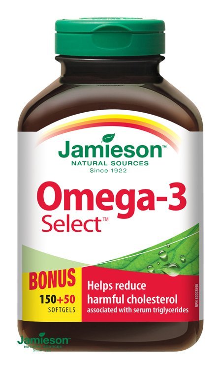 E-shop Jamieson Omega-3 Select 1000 mg, 200 kapsúl