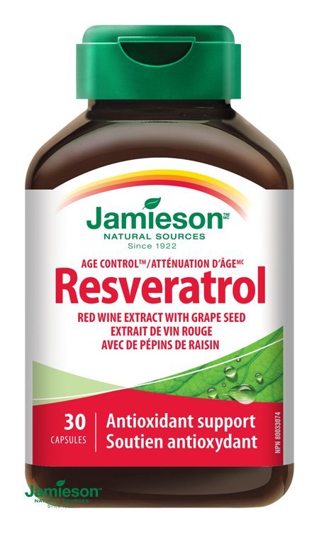 E-shop Jamieson Resveratrol 50 mg extrakt z červeného vína 30 cps.