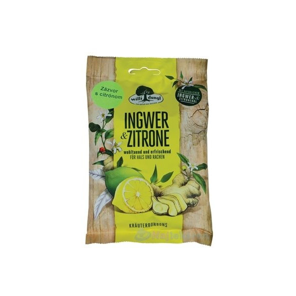 Willi dungl Ingwer & Zitrone - Zázvor s citrónom bylinné cukríky 65g