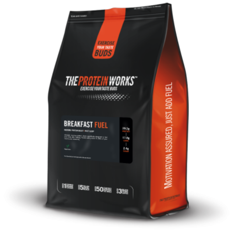E-shop Proteín Breakfast Fuel - The Protein Works, príchuť jahoda a krém, 1000g
