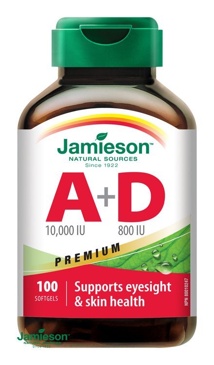 E-shop Jamieson Vitamín A a D Premium 10000 IU/ 800 IU 100 cps.