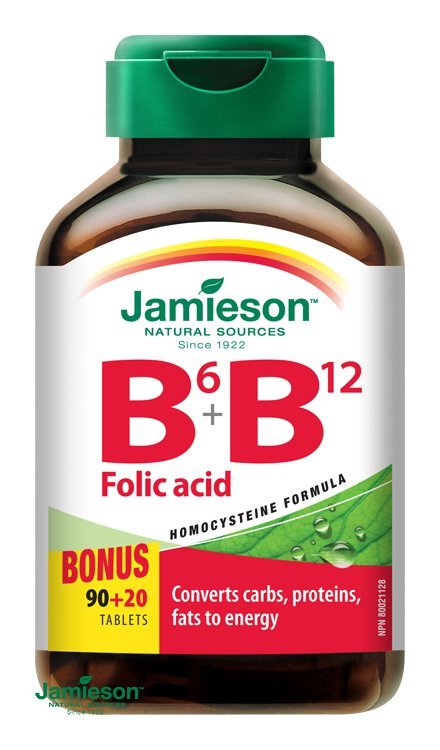 E-shop Jamieson Vitamíny B6, B12 a kyselina listová 110 tbl.