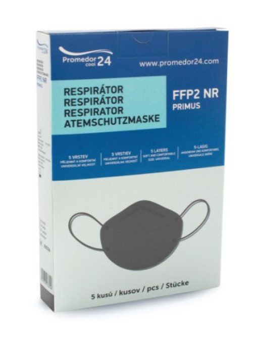 E-shop Promedor Respirátor FFP 2 NR primus, čierny 5ks