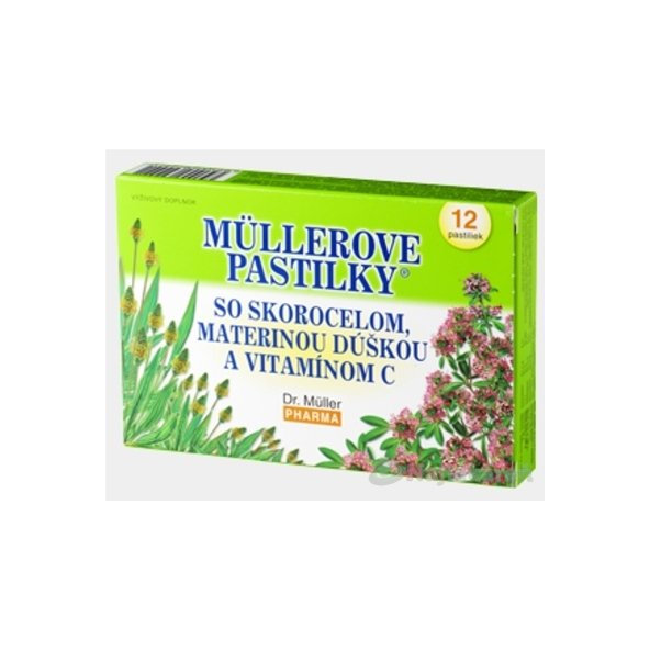 MÜLLEROVE PASTILKY SO SKOR. MAT. DÚŠKOU A VIT. C