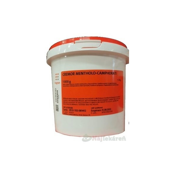 FAGRON Cremor mentholo-camphorati 1000g