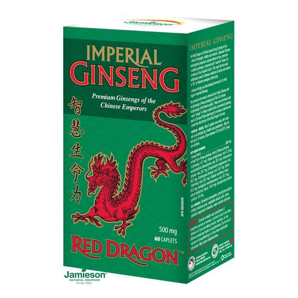 Jamieson Kráľovský ženšen Red Dragon™ 500 mg 60 tbl.