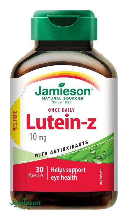 E-shop Jamieson Lutein-Zeaxantín 10 mg starostlivosť o oči 30 kapsúl