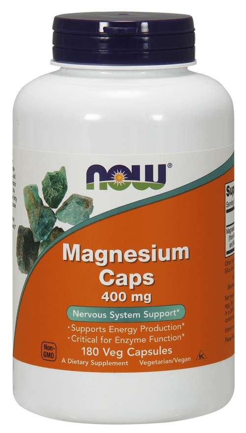 E-shop Magnézium 400 mg - NOW Foods, 180cps