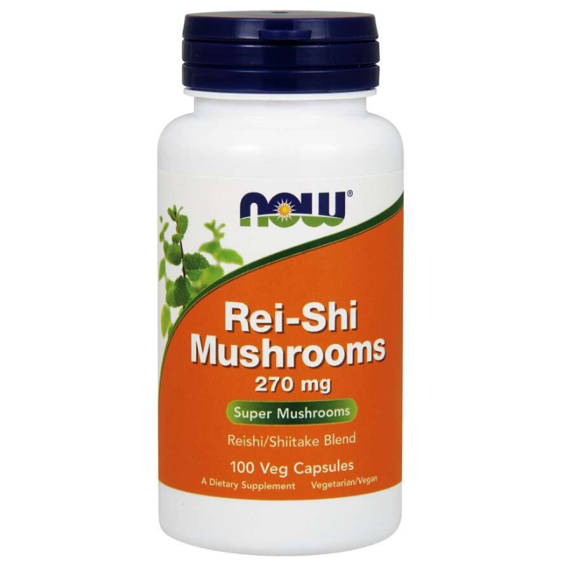 E-shop Rei-Shi Huby 270 mg - NOW Foods, 100cps