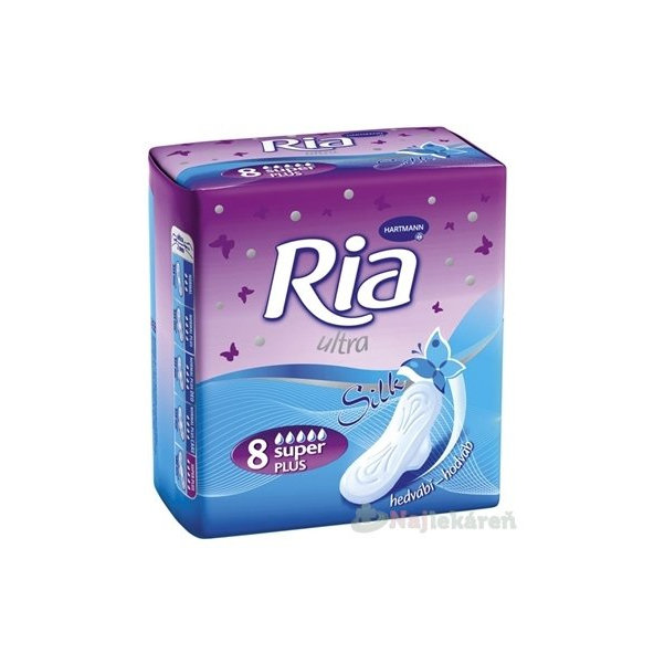 Ria Ultra Silk super PLUS hygienické vložky 8 ks