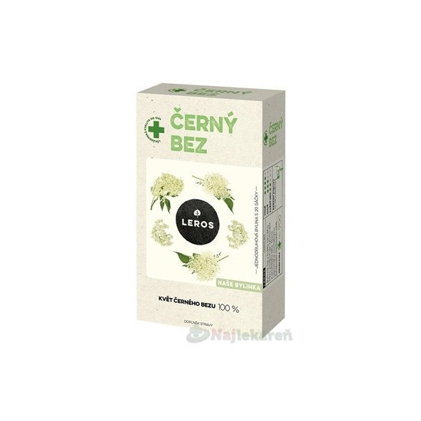 LEROS BAZA ČIERNA bylinný čaj, nálevové vrecúška 20x1g (20g)