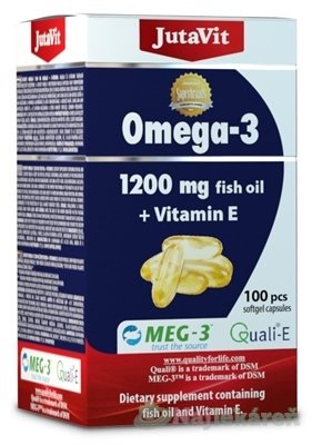 E-shop JutaVit Omega-3 1200 rybí olej + vitamín E