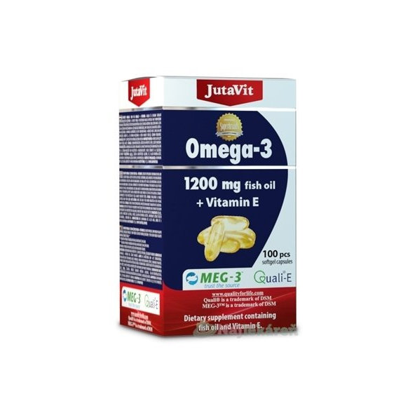 JutaVit Omega-3 1200 rybí olej + vitamín E
