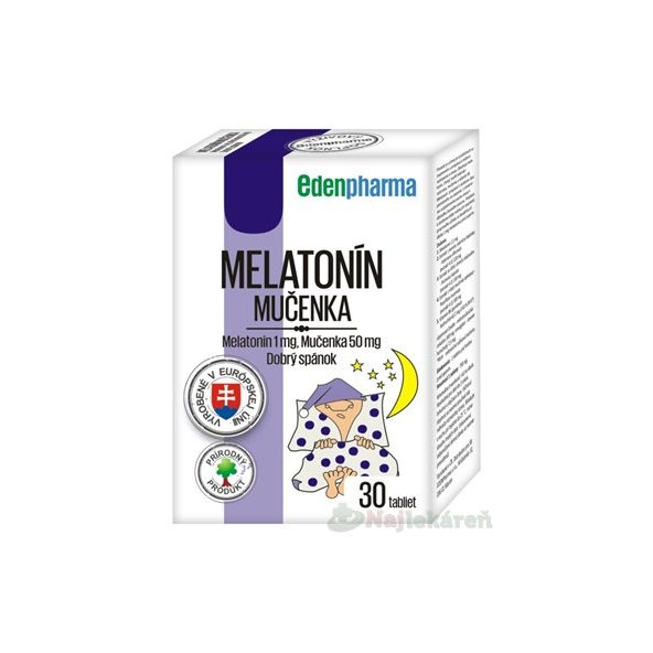 EDENPharma MELATONÍN 1 mg, MUČENKA