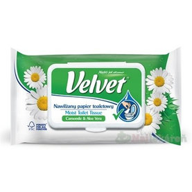 Velvet Camomile & Aloe vera vlhčený toaletný papier 1x42 ks