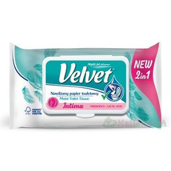Velvet Intima 2v1 vlhčený toaletný papier 1x42 ks