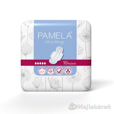 Pamela Ultra Wings hygienické vložky s krídelkami 10 ks