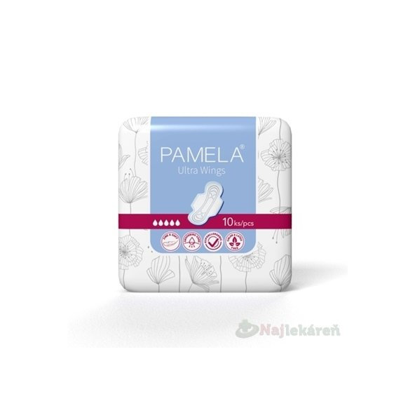 Pamela Ultra Wings hygienické vložky s krídelkami 10 ks
