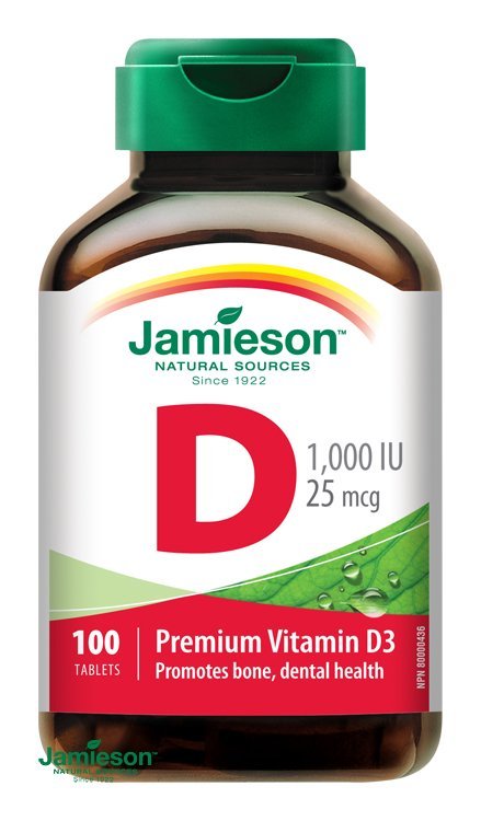 E-shop Jamieson Vitamín D3 1000 IU 100 tabliet