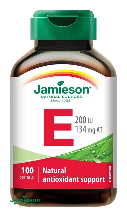 E-shop Jamieson Vitamín E 200 IU 100 kapsúl