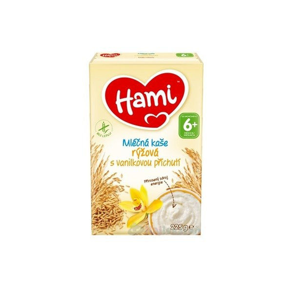Hami mliečna kaša ryžová s vanilkovou príchuťou (od ukonč. 6. mesiaca) 225g
