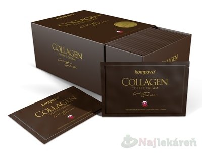 E-shop kompava COLLAGEN Coffee Cream vrecúška (prášok do kávy) 30x6 g